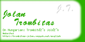 jolan trombitas business card